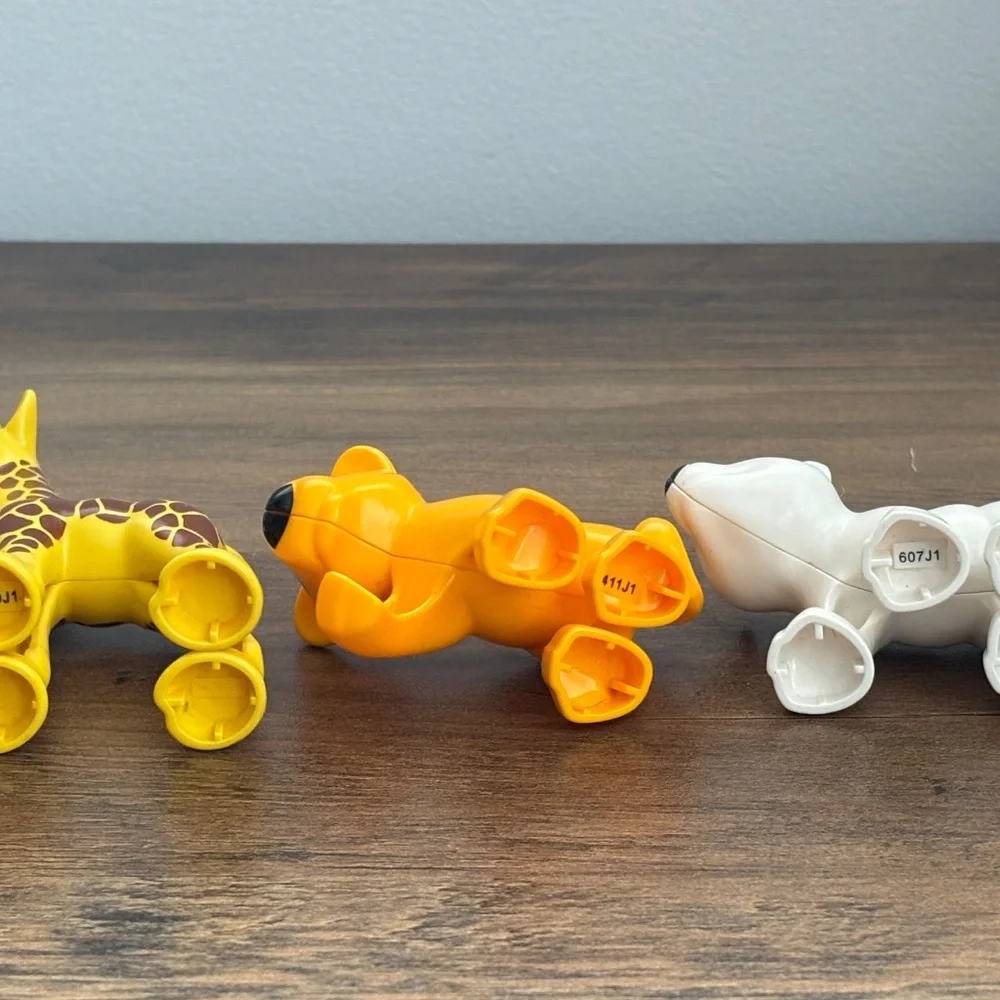 LEGO DUPLO ZOO Animals LION CUB Baby, GIRAFFE & POLAR BEAR Safari Toy Figures